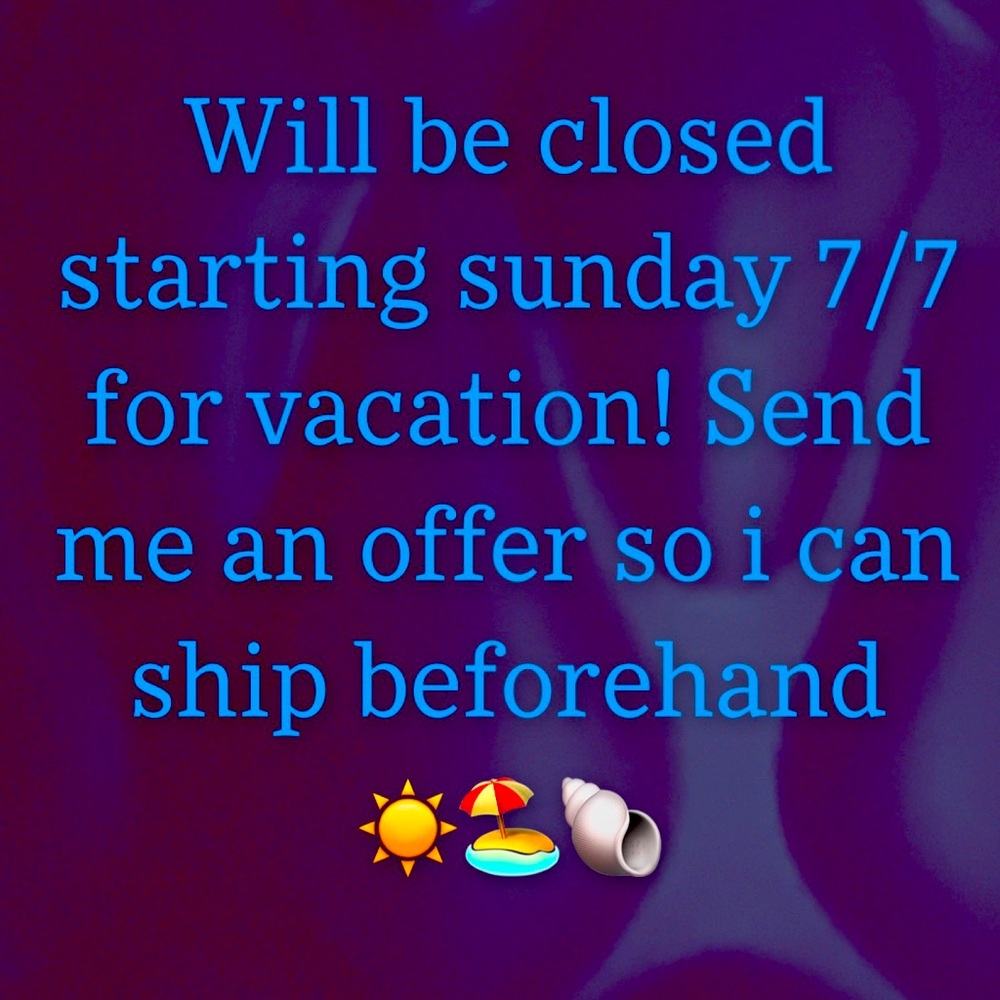 Send reasonable offers, so I can ship to you beforehand!!! 😊